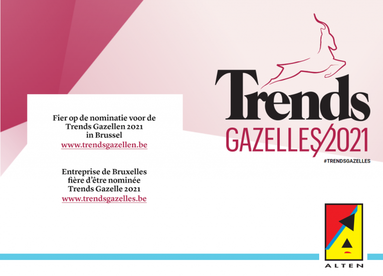 ALTEN Belgium nominated for the Trends Gazelle 2021